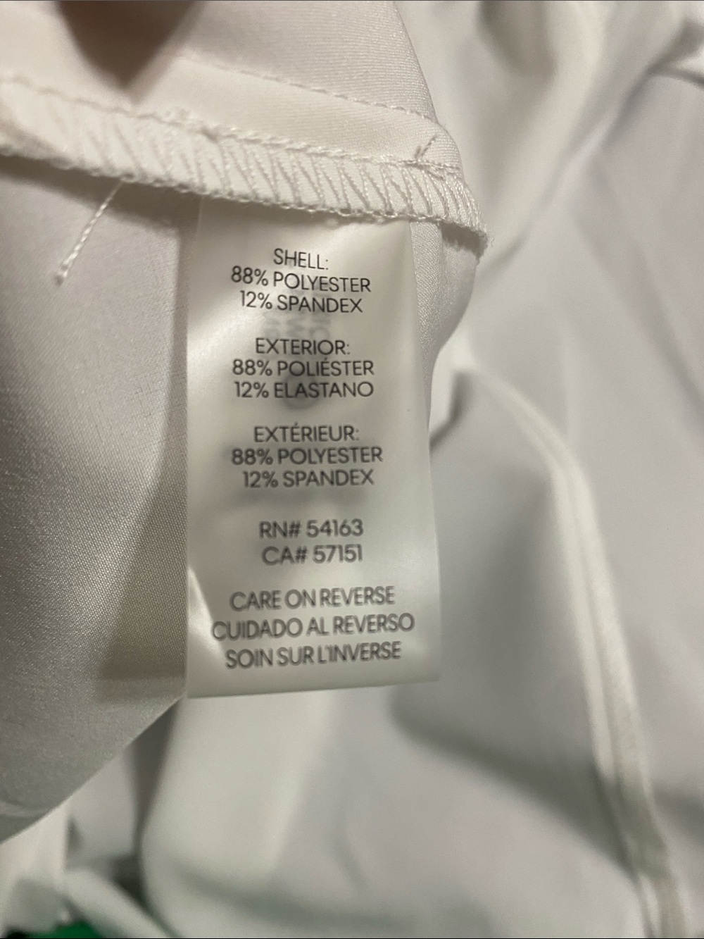 Calvin Klein White Midi Dress with Brown Belt - Picture 7 of 7